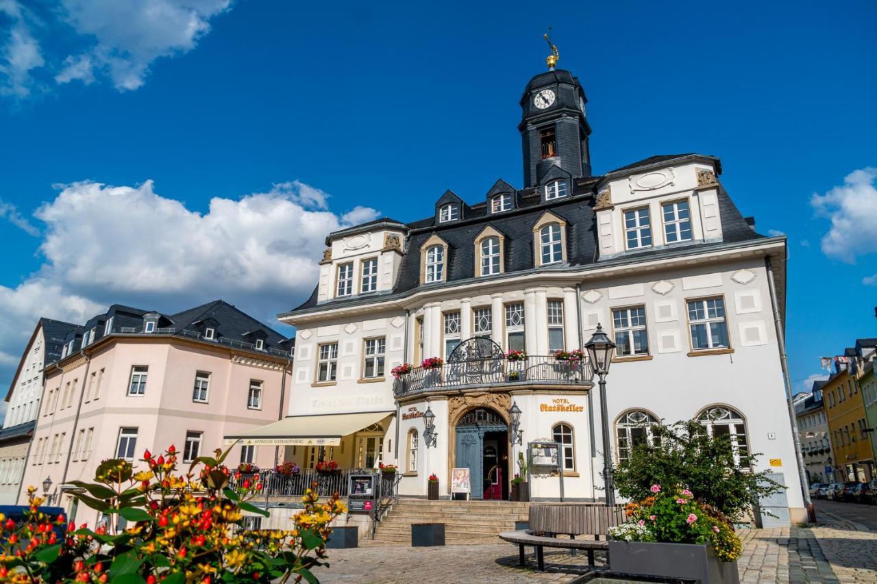 Hotel Ratskeller Schwarzenberg ชวาร์เซนเบิร์ก ภายนอก รูปภาพ